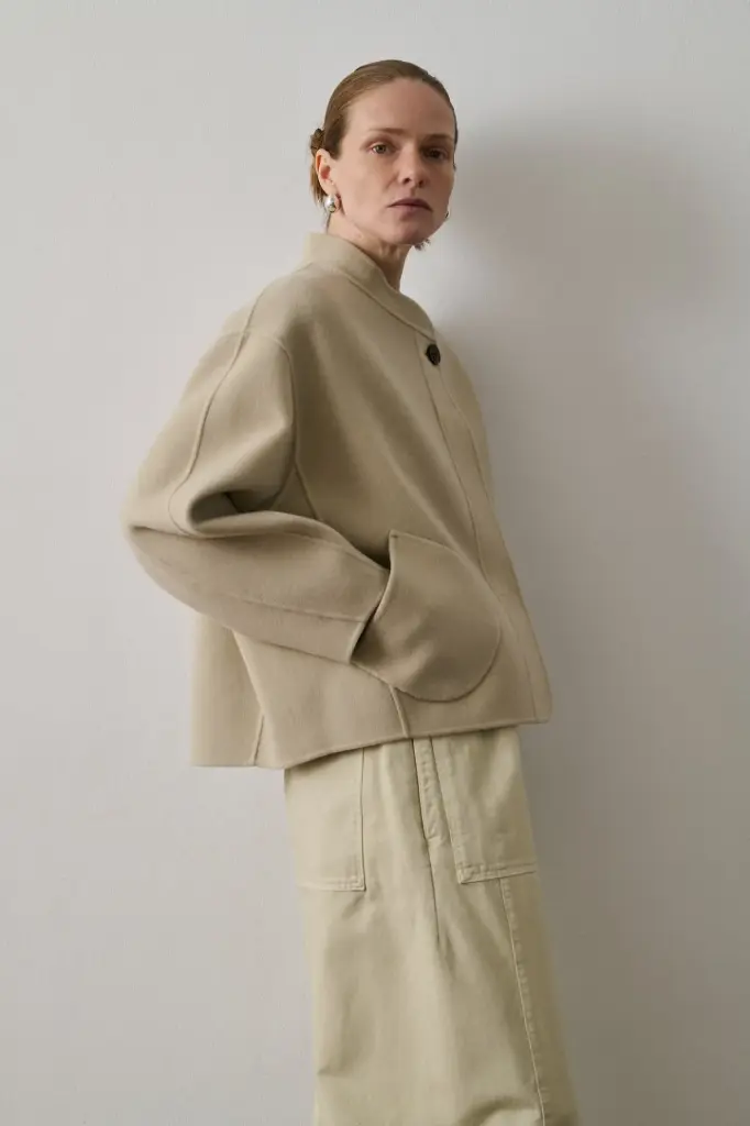 SOEUR Manteau Windsor Craie