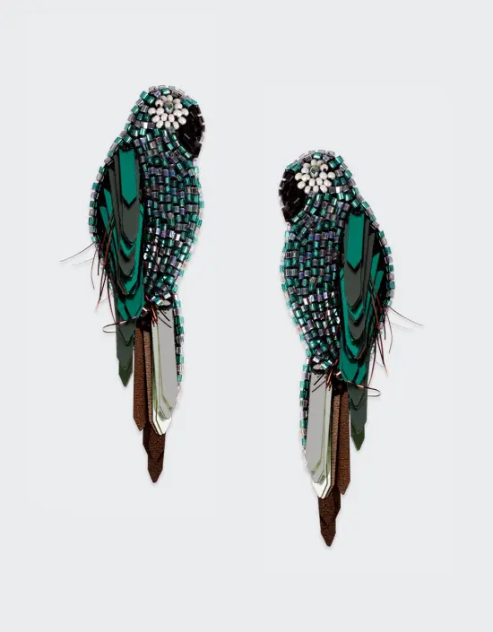 [Bijoux] OLIVIA DAR - Ara Boucles d'Oreilles Green