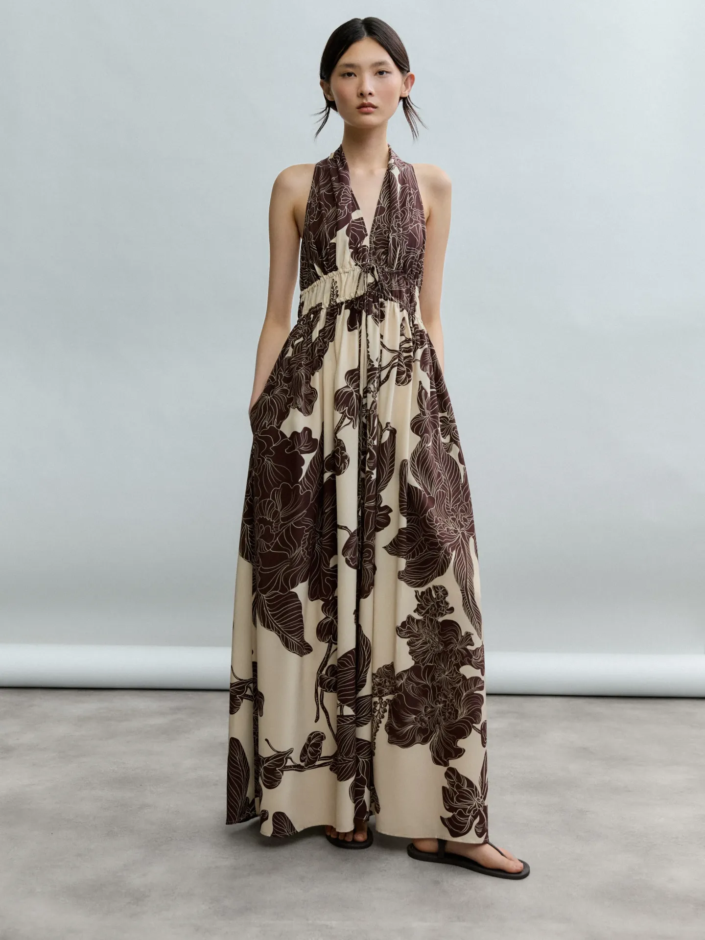 PSOPHIA Robe Héritage Chocolat