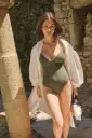Lingerie LA NOUVELLE Maillot Gilda Kaki Shiny Taille 1