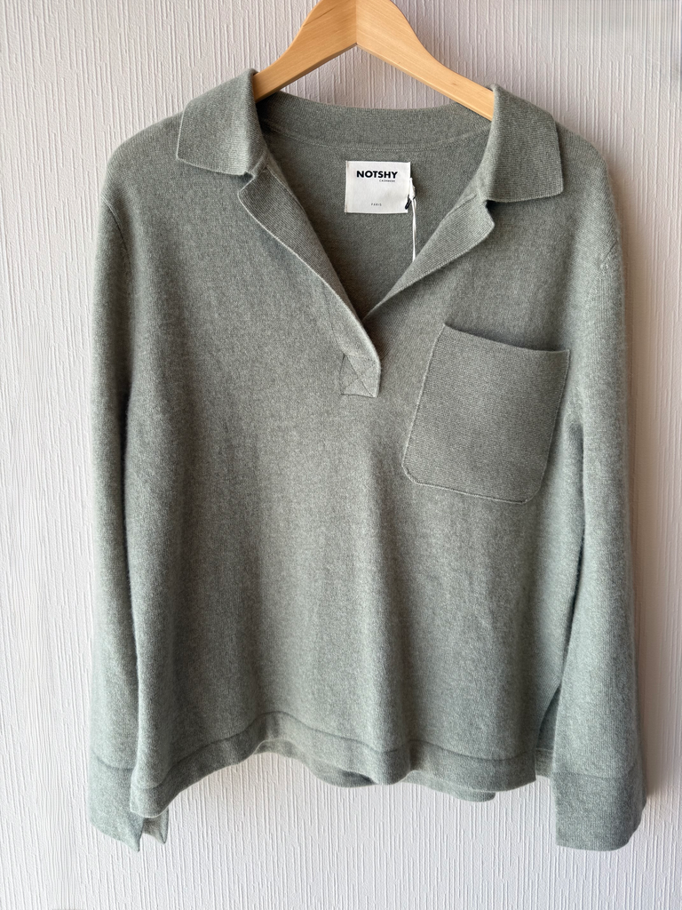 NOTSHY Pull Polo Nellie Olive Taille M