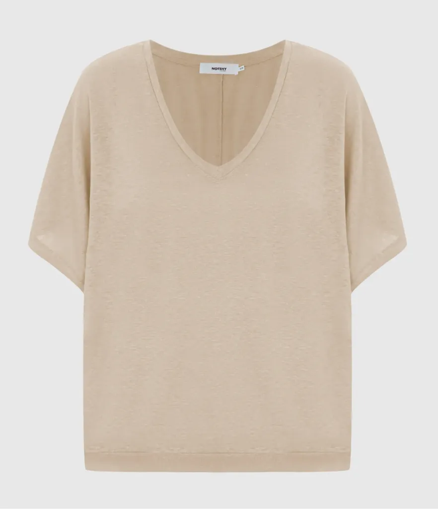 NOTSHY Sophia T-Shirt Natural (XS)