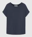 NOTSHY T-Shirt ZOE en Lin Navy Taille S