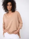 NOTSHY T-Shirt Emilie en Lin Cloudy Cream