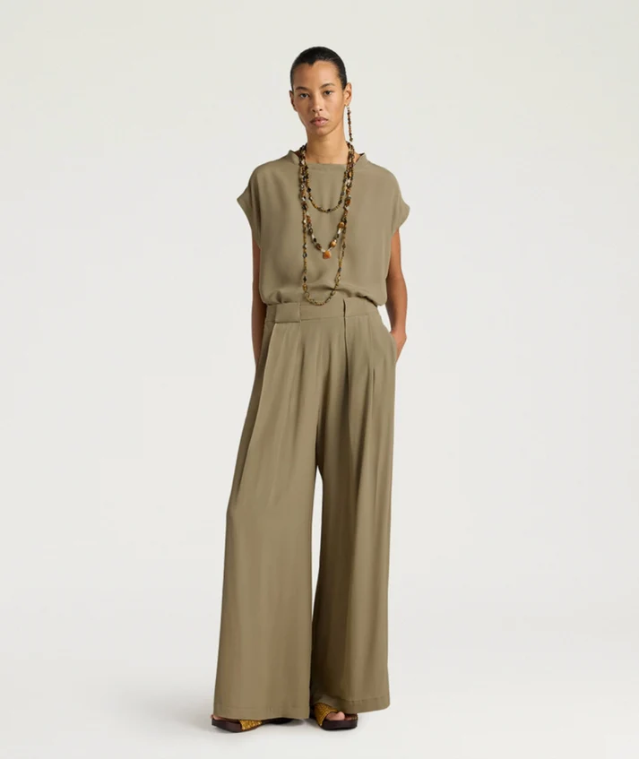 MOMONI Pantalon Aspen Verde Salvia (36)