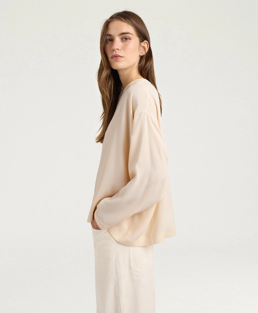 MOMONI Blouse Stilla Pannacotta Acétate de Soie (36)