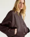 MOMONI Blouson en Cuir Kaldor Marrone