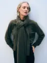WHITE+WARREN Echarpe Cachemire Travel Wrap Thyme Heather