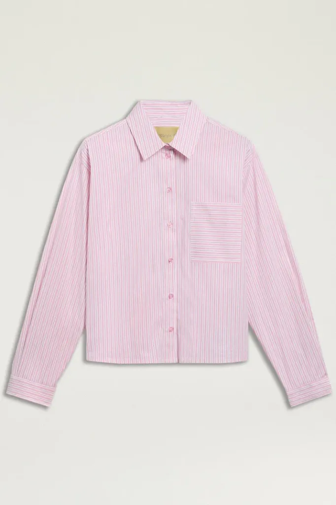 MOMONI Chemise Vetra Lignée Rosée (36)