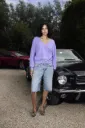 COLORUSH Pull Abby Cachemire Réversible BlueBell