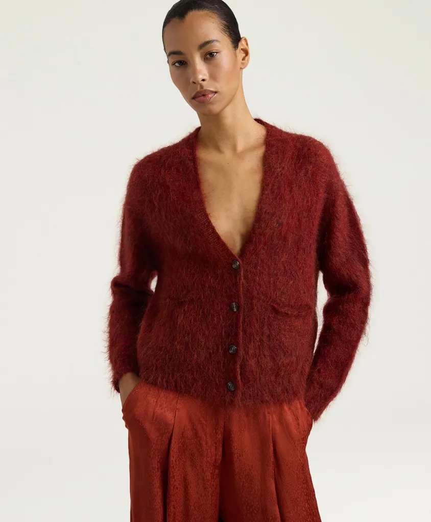 MOMONI Cardigan Paride Brique