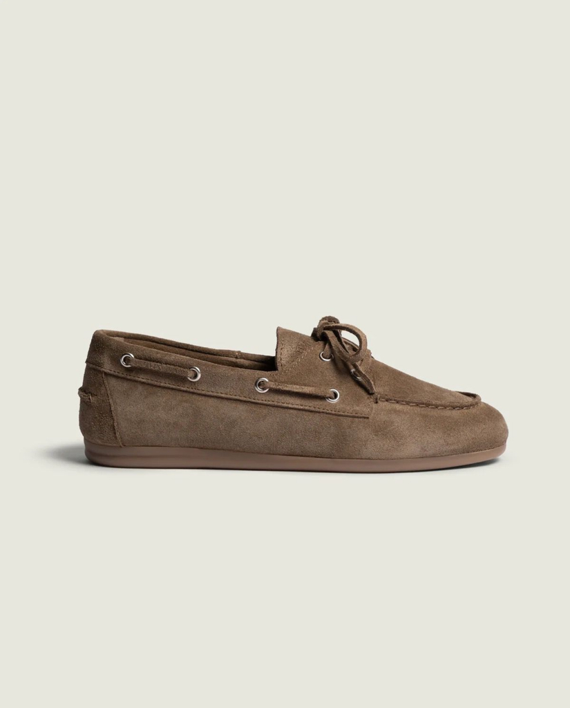 POSA Mocassins Boat Loafer Brushed Light Chocolate