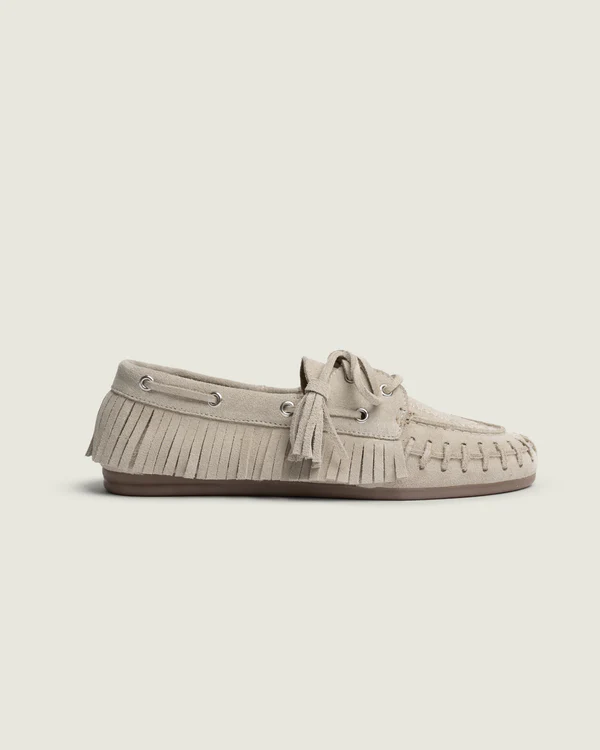 POSA Mocassins Boat Loafer Native Light Taupe (38)