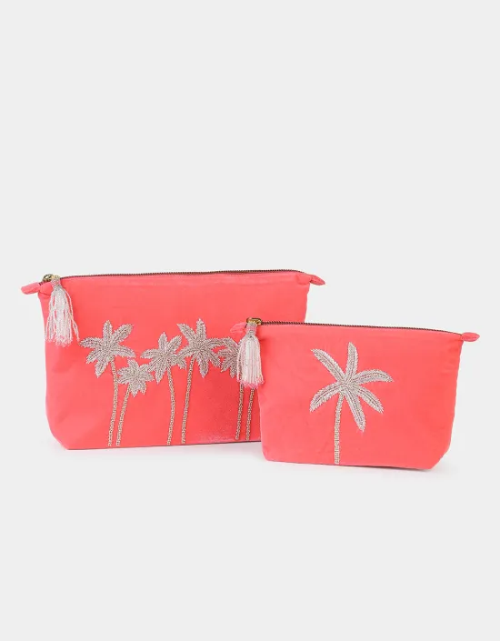 [Bijoux] OLIVIA DAR Trousse Palm Pink Taille L