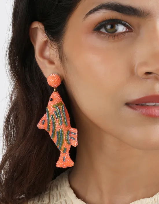 [Bijoux] OLIVIA DAR - Candy Fish Boucles d'Oreilles NEON