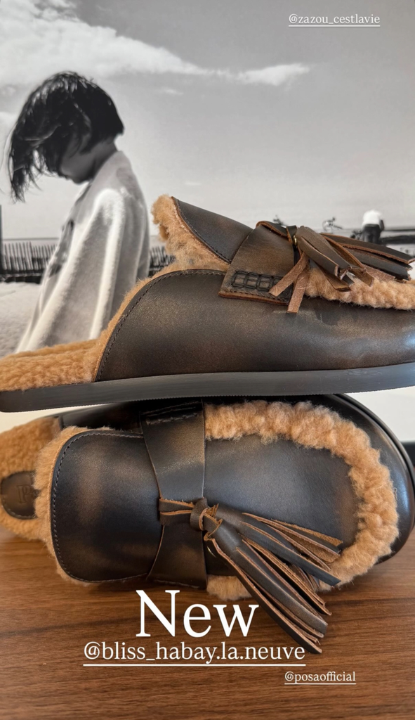 POSA AW 26 Ranch Tassel Mule en Cuir coffee (37)