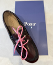 POSA AW 26 Boat Loafer Brushed Box Leather Burgundy