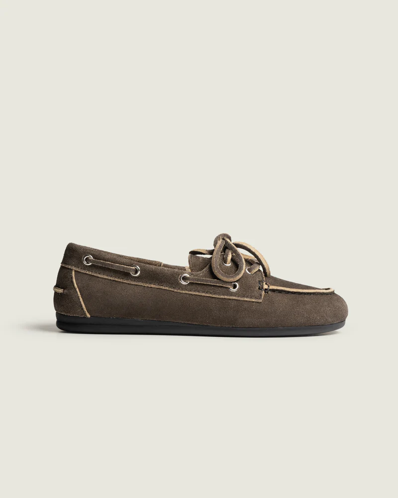 POSA Boat Loafer Brushed Suede Daytona Grey (37)