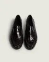 POSA AW 26 Penny Loafer Wrinkle Croco | Burgundy