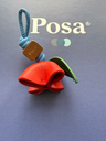 POSA Charms en Cuir Fleur Rouge