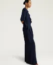 MOMONI Pantalon Aspen Acétate de Soie Marine
