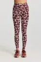 DEBLON - Leggins Taille Haute Leopard Merlot
