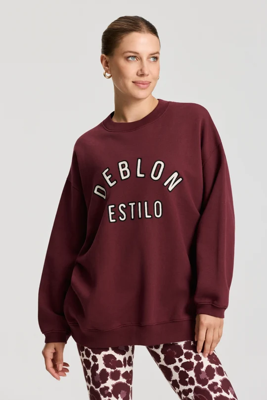 DEBLON - Sweat Peyton Bordeaux Estilo Brodé