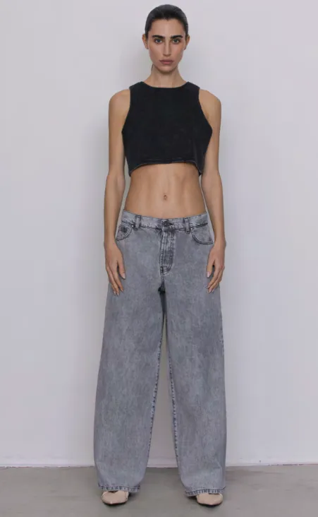 GOD SAVE DENIM - Jeans Slouchy Zefiro Noir Délavé