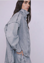 GOD SAVE DENIM - Chemise Blouson Cassandra Denim Noir Délavé
