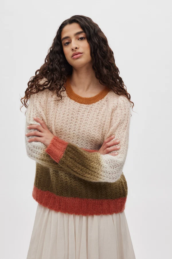 RABENS SALONER - Pull en Mohair Jasmin Tricoté à la Main (S)
