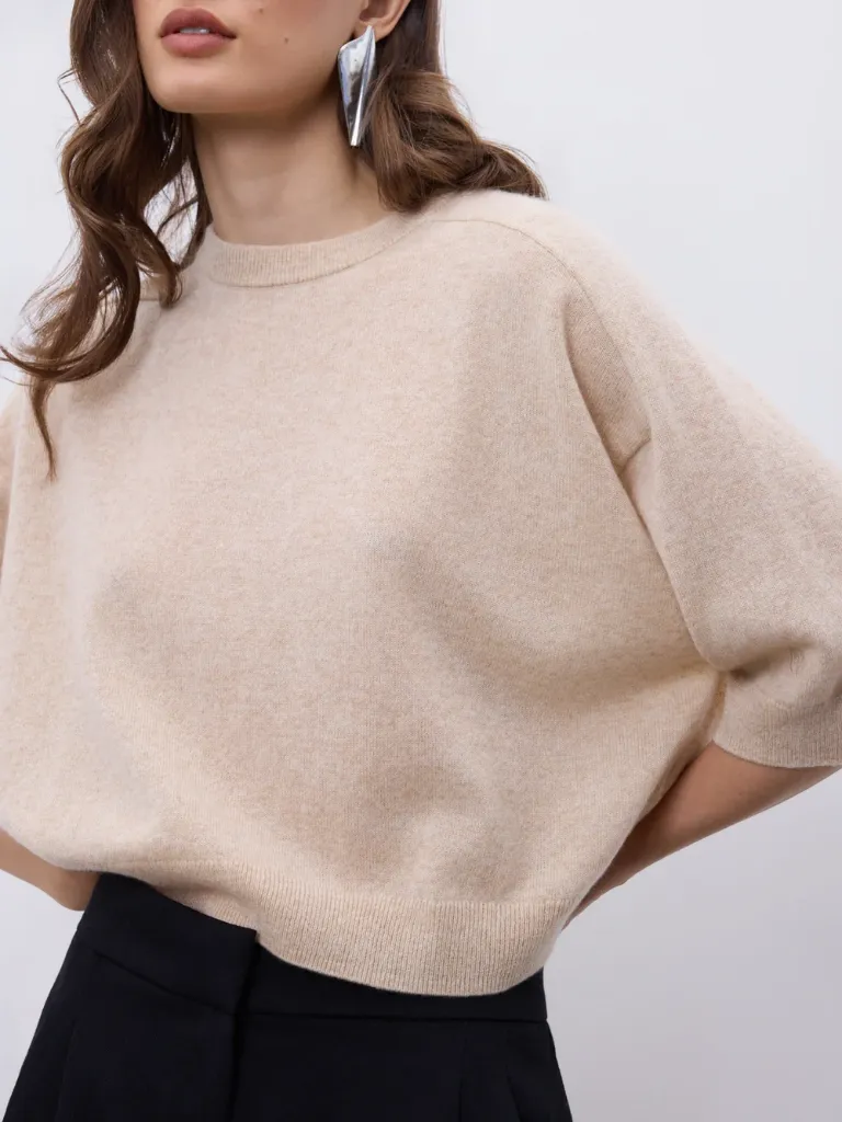 NOTSHY Pull Lilou en Cachemire Sand (S)