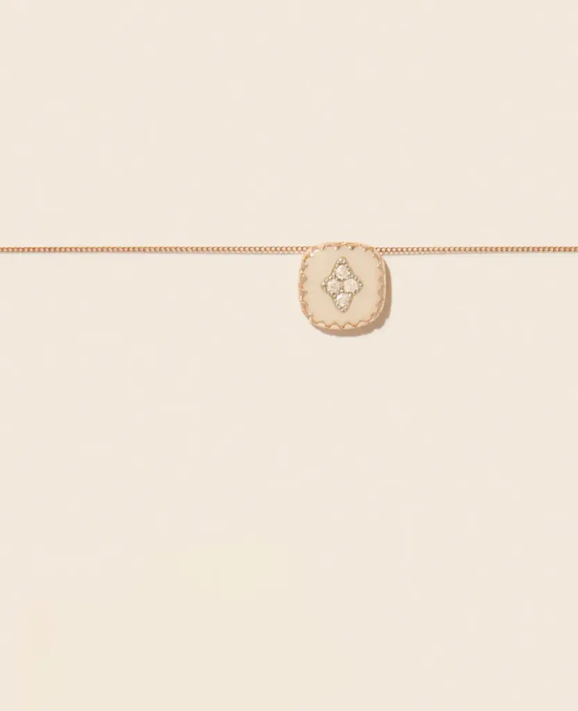 [Bijoux] PASCALE MONVOISIN Collier Pierrot N°2 White