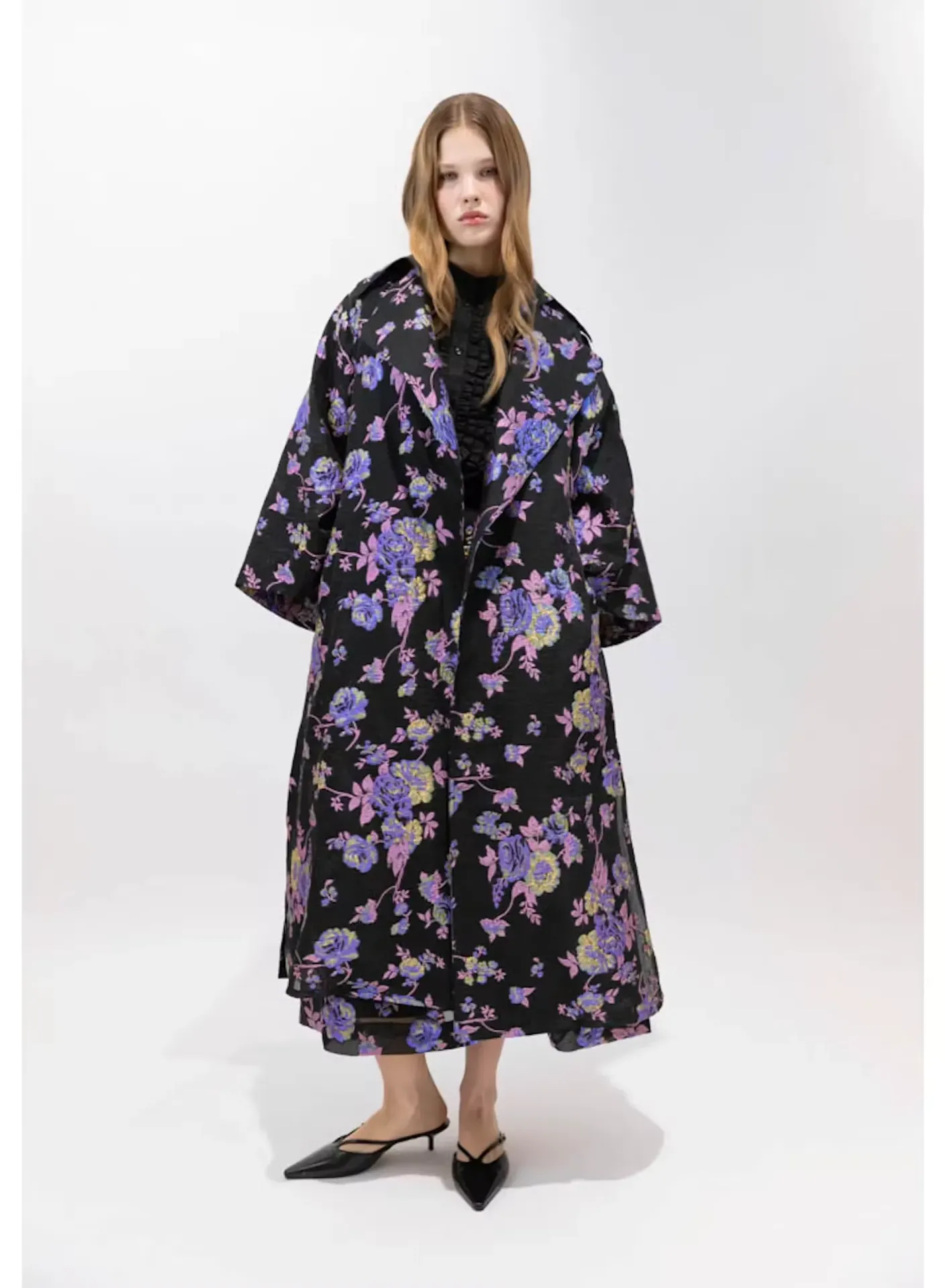 PSOPHIA Veste Kimono Gaufré Azurite (M)