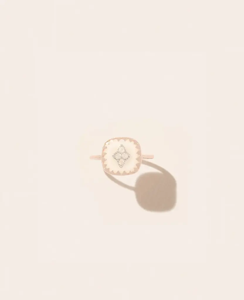 [Bijoux] PASCALE MONVOISIN Bague Pierrot White (52)