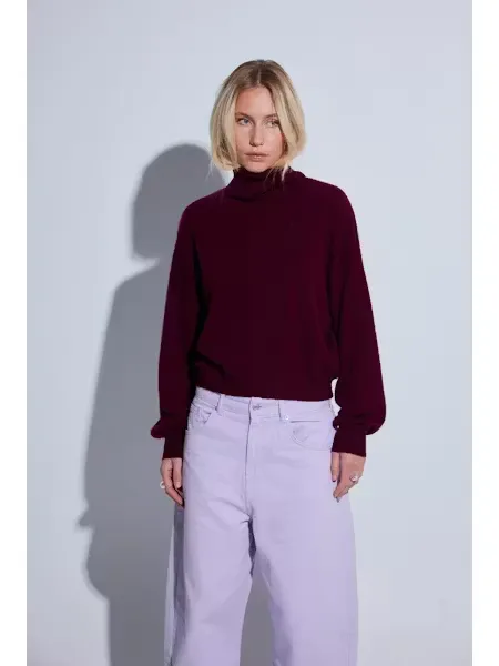 COLORUSH Pull Col Montant SUNDANCE BURGUNDY