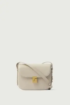 SOEUR - Bellissima Mini Sac en cuir Lisse Grès