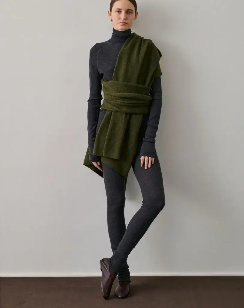 [AW25] SOEUR Echarpe Gala Kaki