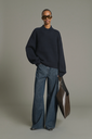 SOEUR Jeans Gaspard Long Barrel Bleu Gris