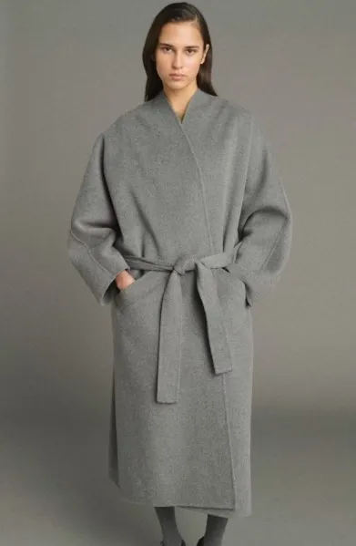 SOEUR Manteau Harrow Gris Clair