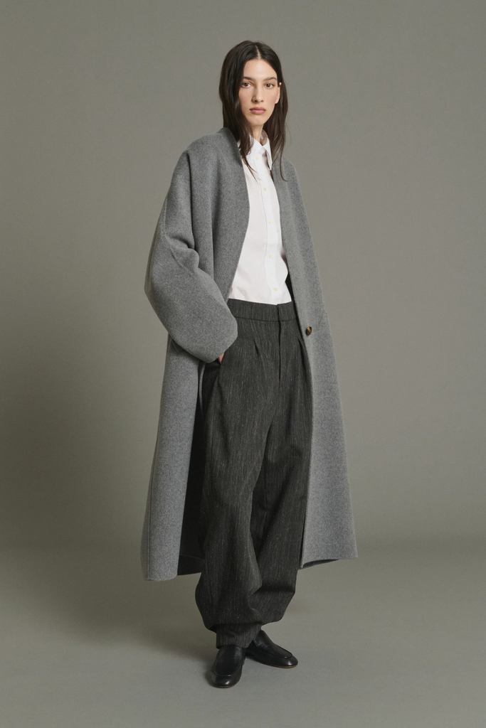 SOEUR Manteau Harrow Gris Clair