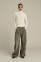 SOEUR Pantalon Hunter Vert de Gris