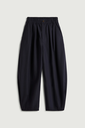 SOEUR Pantalon Vernon en Toile de Laine Bleu Nuit