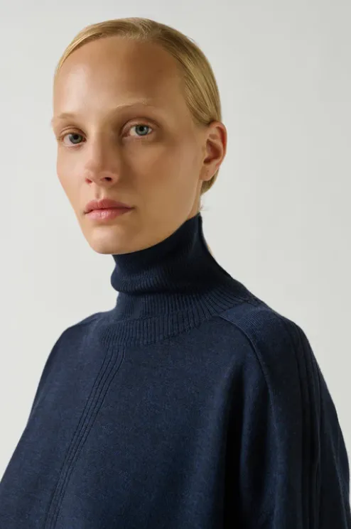 SOEUR Pull Nord Navy en Laine Mérinos