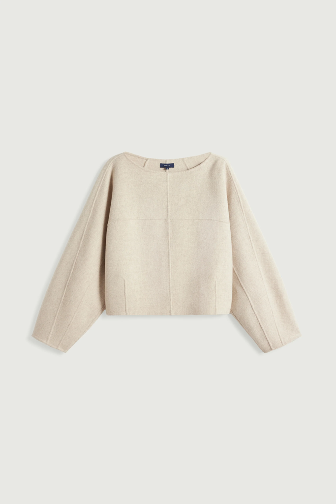SOEUR Pull Hora Boxy en laine double face (1)