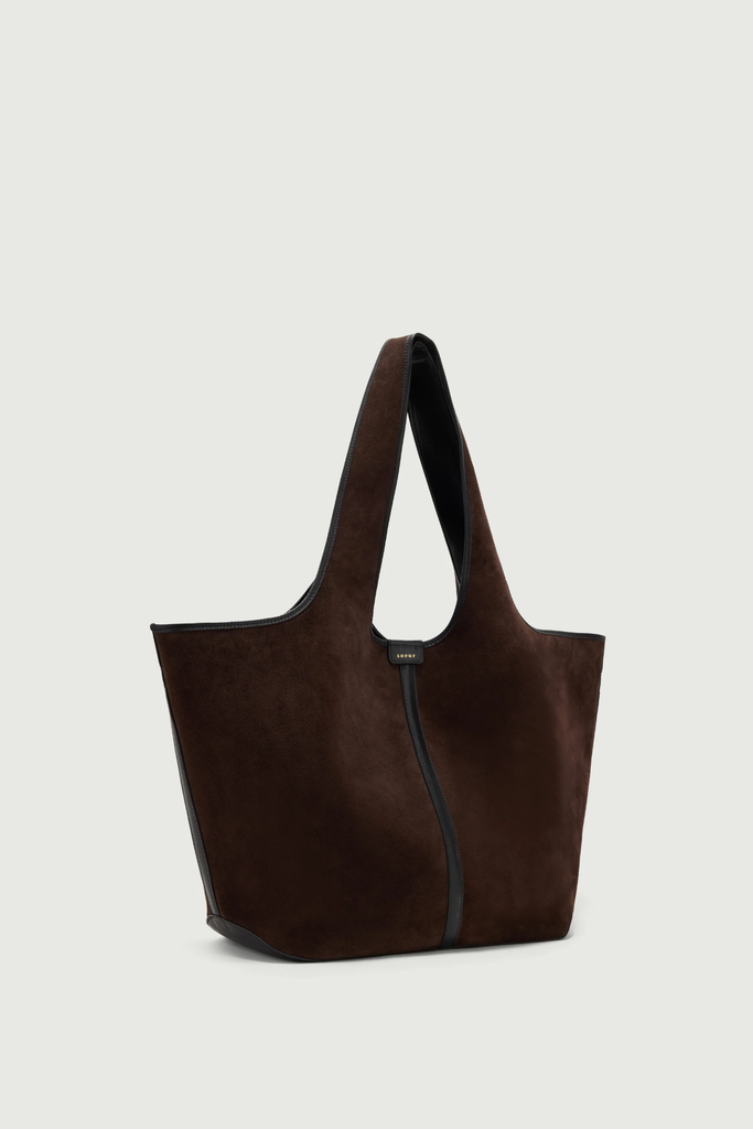 SOEUR Sac Cabas Douce Marron Foncé