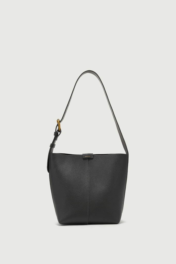 SOEUR Sac Saudade Mini en Cuir Grainé Acier