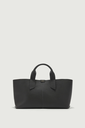 SOEUR -Sac Cabas Allongé Suave en Cuir Grainé Acier