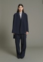 SOEUR Veste Come Navy en Twill de laine