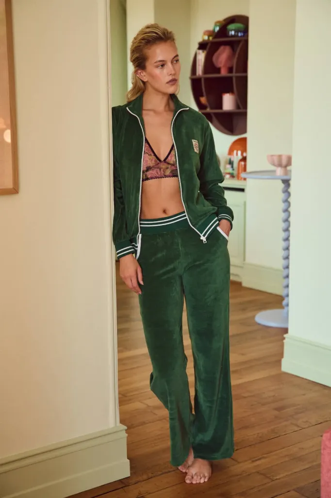 LINGERIE LA NOUVELLE Pantalon Nata Green Velvet