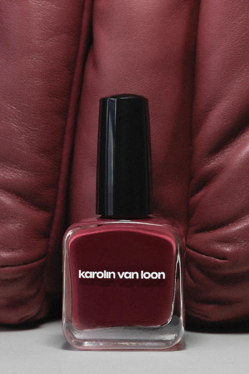 [Cosmétiques] KAROLIN VAN LOON 48 Bordeaux Velours Vernis à Ongles